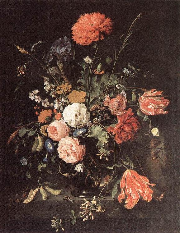 HEEM, Jan Davidsz. de Vase of Flowers sf Norge oil painting art